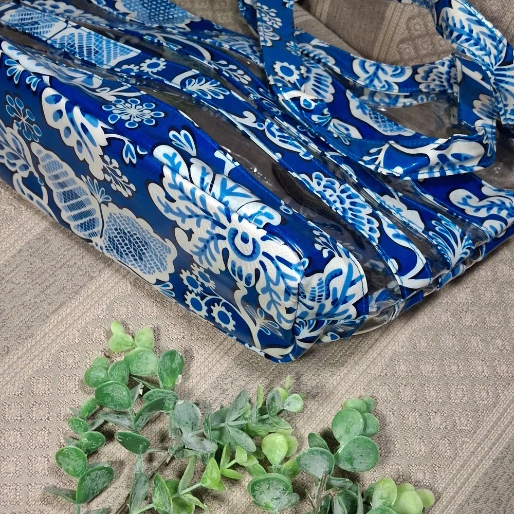 Vera Bradley Blue Lagoon Clear Tote